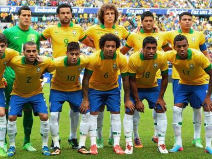 Forma&ccedil;&atilde;o da sele&ccedil;&atilde;o brasileira que venceu a Copa das Confedera&ccedil;&otilde;es.