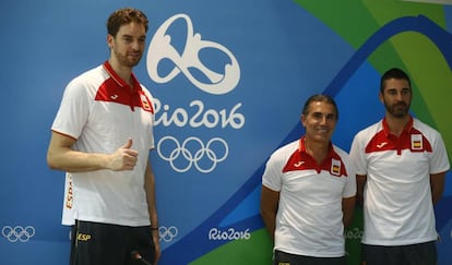 Gasol, Scariolo y Navarro.