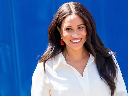 Meghan Markle, duquesa de Sussex, em outubro de 2019 em Joanesburgo, África do Sul.