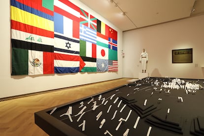 Vista de la exposición, 'Horror Patriae', en Neue Galerie Graz.