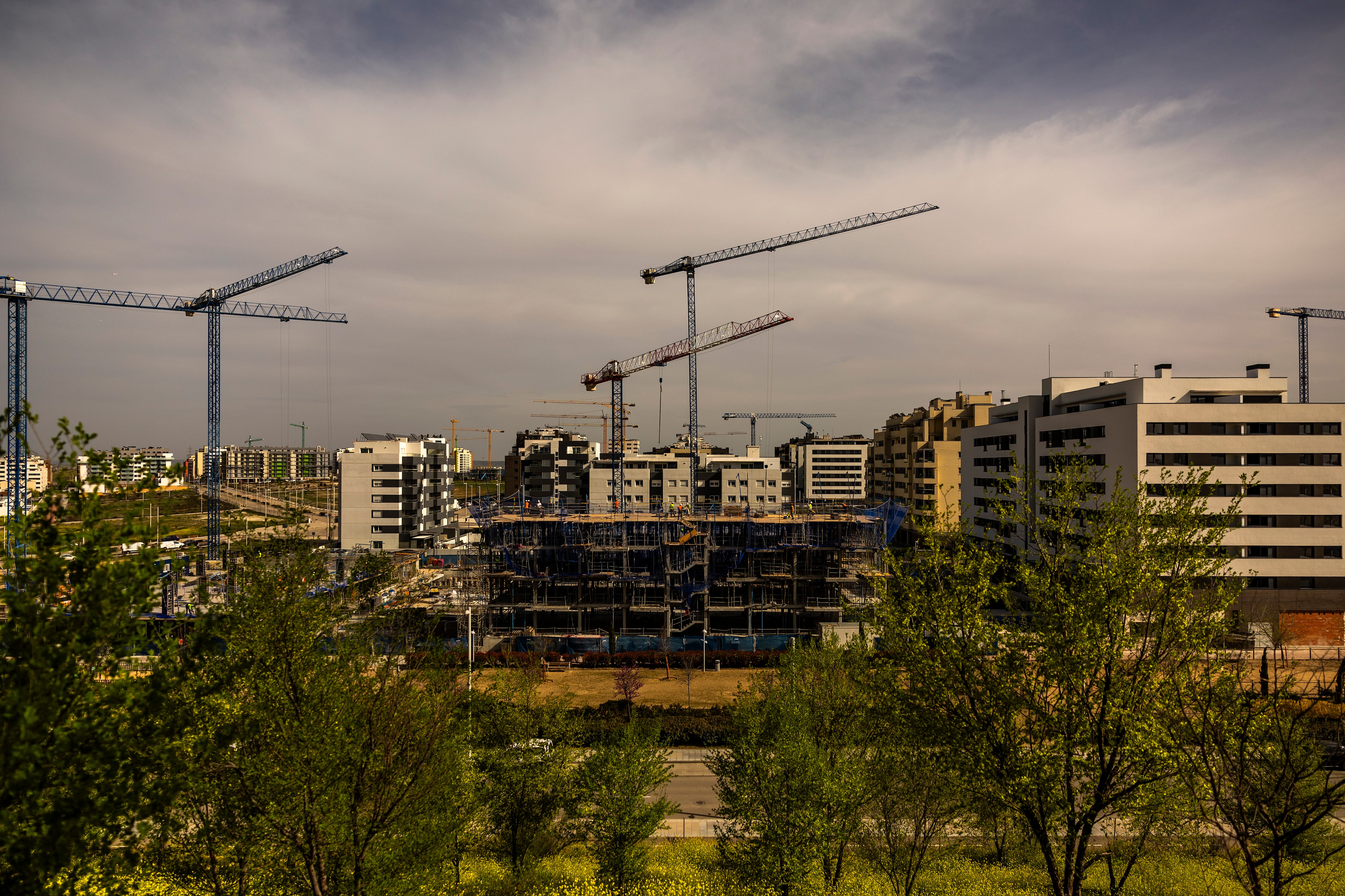 Viviendas en construcción en El Cañaveral, Madrid.