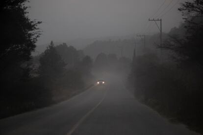 La carretera que une San Nicolás de los Ranchos y Cholula.