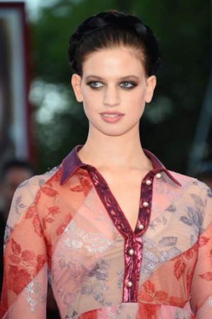 La modelo y actriz Lily McMenamy, en el festival de Venecia.