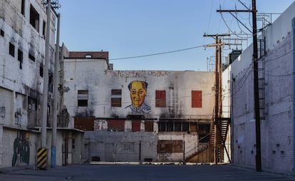 Una de las calles de la Chinesca, en Mexicali.