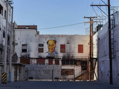 Una de las calles de la Chinesca, en Mexicali.