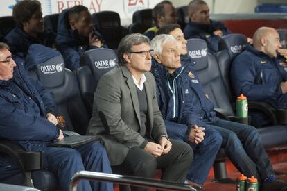 El entrenador del Barcelona Tata Martino antes de partido. 