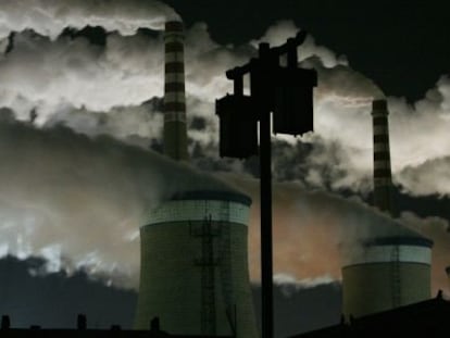 Una planta de carbón en el distrito de Datong Shanxi. Julio-agosto de 2013 fue el periodo más caluroso en la zona central y oriental de China desde 1951.