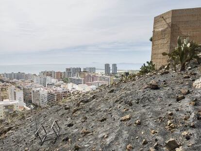 Estado en que qued&oacute; la zona del incendio de Cullera el pasado mes de abril.