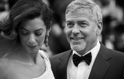 George Clooney y Amal Clooney, en Cannes.