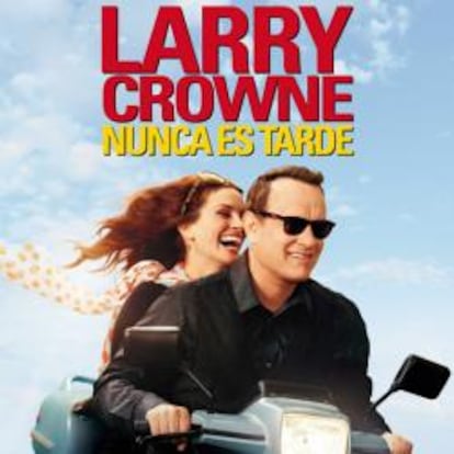 Cartel promocional de la nueva película de Tom Hanks y Julia Roberts, "Larry Crowne"