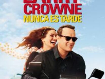 Cartel promocional de la nueva película de Tom Hanks y Julia Roberts, "Larry Crowne"