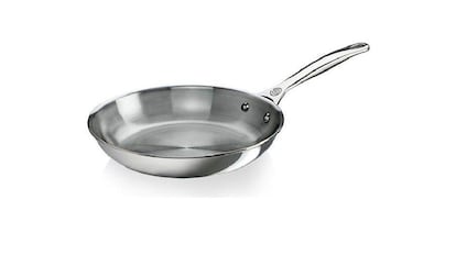 sarten, sarten antiadherente, sarten acero inoxidable, sartenes de acero inoxidable ventajas e inconvenientes, Sartén de Buyer acero inoxidable, Cocinar con sartenes de acero inoxidable, Uso de sartén de acero inoxidable