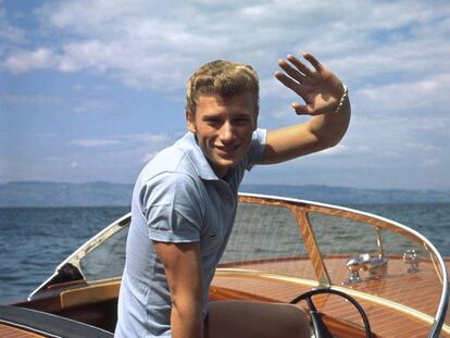 Una imagen de juventud de Hallyday.