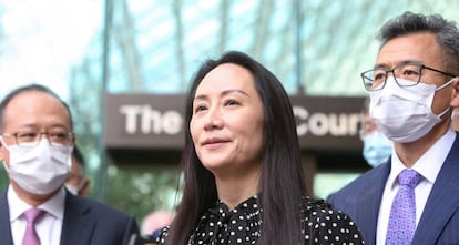  Meng Wanzhou tras su liberación en Canadá