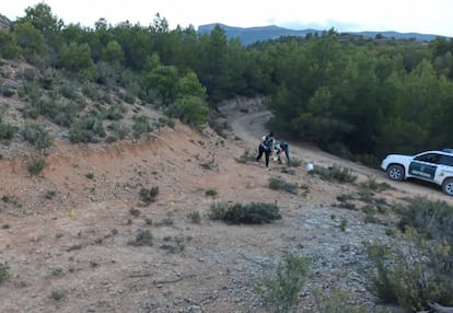 Zona de aparcamiento de los coches en la que se originó la reyerta que acabó en asesinato.