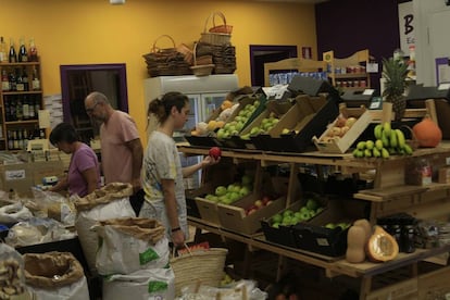 El economato ecológico Biolíbere, en Getafe (Madrid).