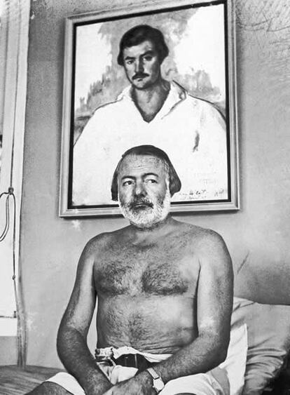 Hemingway en una imagen sin datar