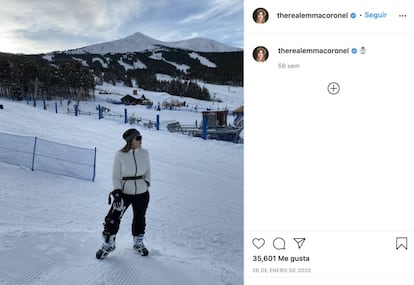 Emma Coronel, en una fotografía publicada en su cuenta de Instagram en enero del 2020.