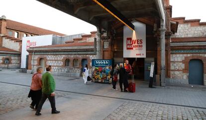 Entrada a uno de los espacios de Naves de Matadero.  