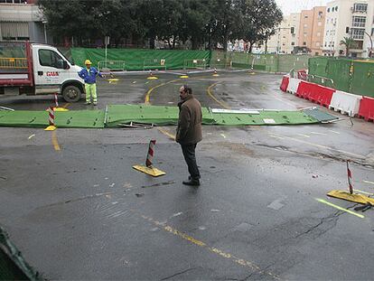 Socavón en Sevilla