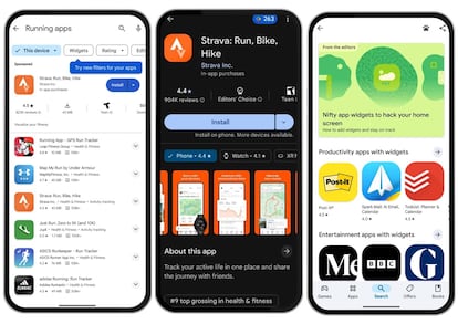 Nuevo apartado Widgets en Play Store