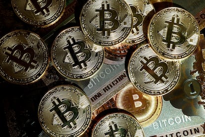 Representación de una criptomoneda. 