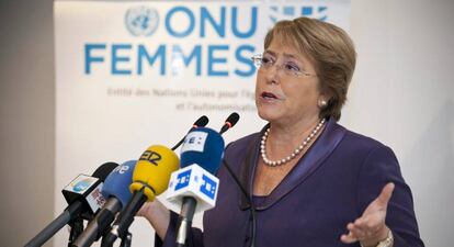 La directora ejecutiva de ONU Mujer, Michelle Bachelet, en 2013.