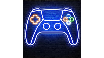 Este letrero de neón es de bajo consumo.