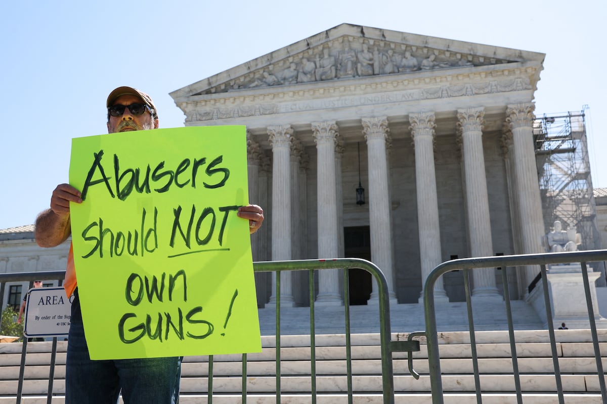 The Supreme Court of the United States supports prohibiting abusers from having firearms