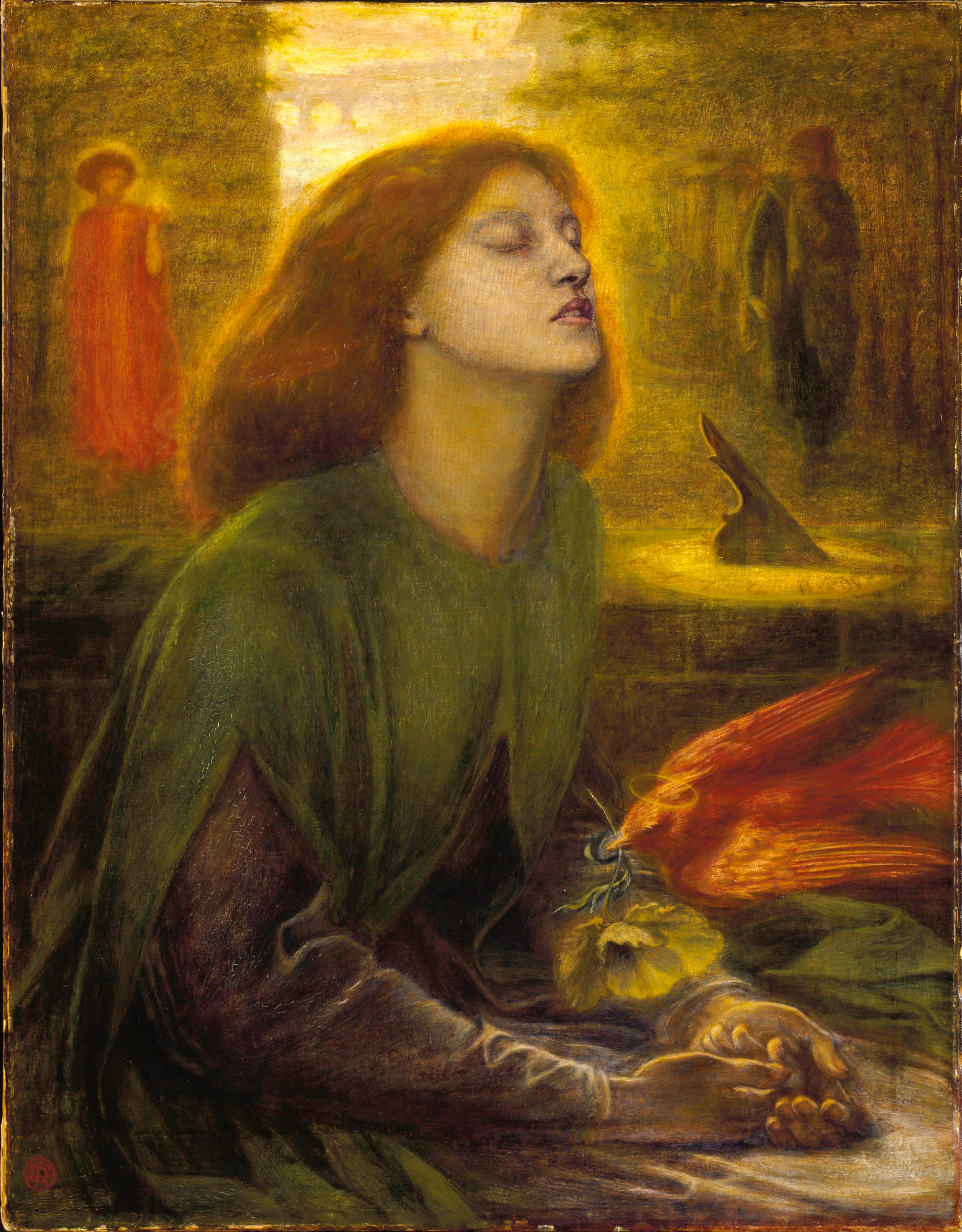 'Beata Beatrix' (circa 1864-70), de Dante Gabriel Rossetti, en la Tate Gallery de Londres
