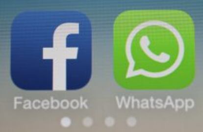 Logos de Facebook y Whatsapp.