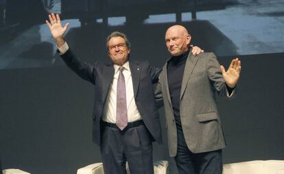 Artur Mas i Ibarretxe al Kursaal, a Sant Sebastià.