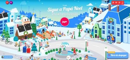 Ya está disponible el centro de juegos de Papá Noel.