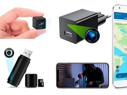 Surveillance cameras and GPS tracking devices that can be easily bought and concealed.