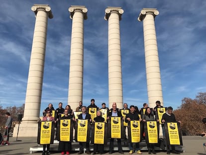 Representantes del Consell de la República, ANC, Òmnium Cultural y 30 entidades llamaban el viernes a participar en la concentración contra la cumbre hispanofrancesa del 19 de enero en Barcelona.