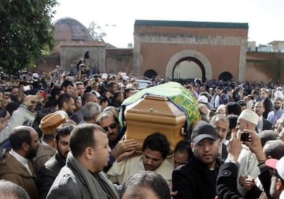 Imágenes del funeral de Abdesalam Yassin.