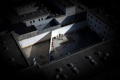 Vista desde la torre de vigilancia, ya en desuso, de la prisión de Picassent.