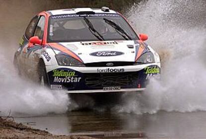 Sainz pilota su Ford Focus en la ltima jornada del Rally de Argentina.