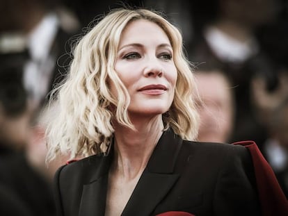 Cate Blanchett na cerimônia de encerramento do Festival de Cannes de 2018.