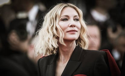 Cate Blanchett na cerimônia de encerramento do Festival de Cannes de 2018.