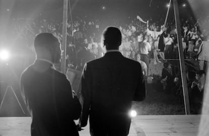 Martin Luther King durante un concierto benéfico en Birmingham, Alabama, el 5 de agosto de 1963.