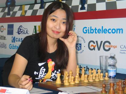 Wenjun Ju, durante el Abierto de Gibraltar de 2017