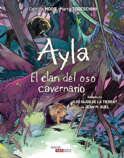 Portada de 'Ayla. El clan del oso cavernario '.Autoras: Camille Moog / Marta Todeschini Editorial: Maeva