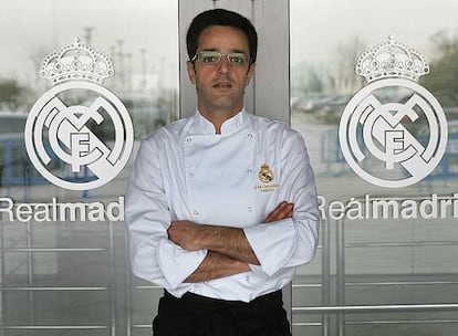 Jesús González, el cocinero del Madrid, ayer en Valdebebas.