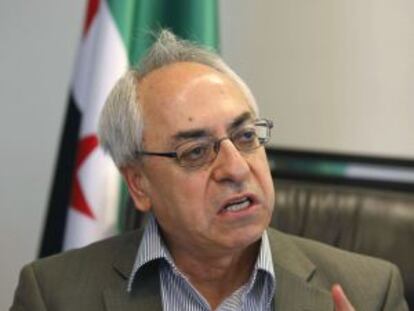 El líder del Consejo Nacional Sirio, Abdulbaset Seida.