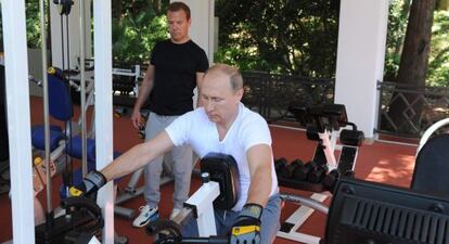 Vladimir Putin y el primer ministro Dmitry Medvedev.