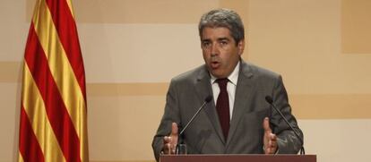 El portavoz de la Generalitat de Cataluña, Francesc Homs.