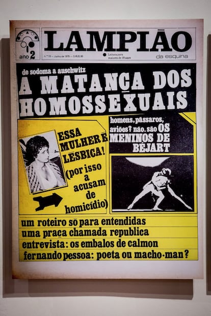 Imagem de 'O Lampião da Esquina', um jornal irreverente dirigido a leitores homossexuais que circulou em São Paulo no final dos anos setenta e princípio dos oitenta.