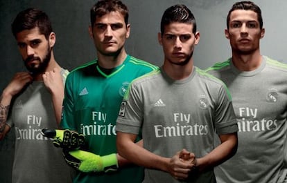 Isco, Casillas, James y Cristiano, con la segunda equipación