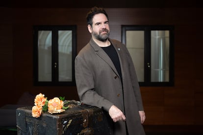 Jorge Usón, actor y músico, en el Teatro Nuevo Alcalá.
